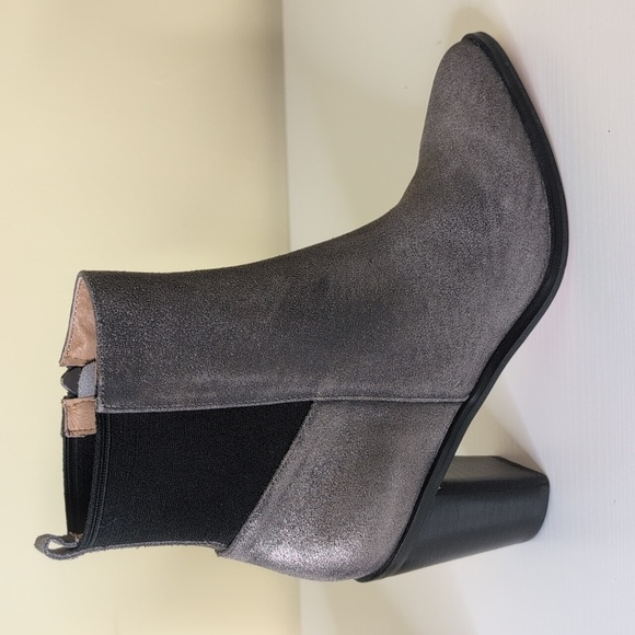Corso Como Size 6.5 Hurray Dusted Metallic Gunmetal Heeled Boots, NEW - Picture 9 of 15
